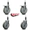 Service Caster 6'' Gray Poly Swivel 1'' Expanding Stem Caster Set 2 Total Lock Brakes, 4PK SCC-EXTTL20S614-PPUB-2-S-2-1 - alternate 3